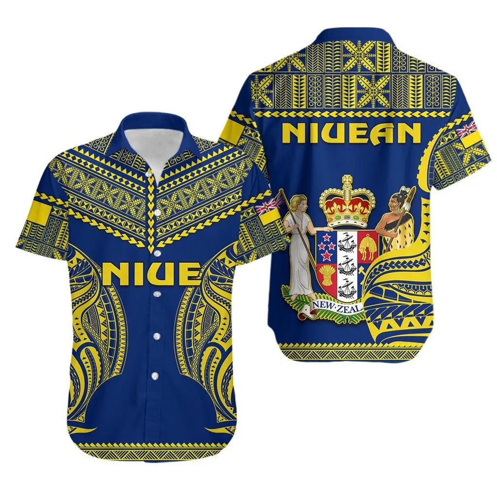 Niue Hawaiian Shirt Hiapo Mix Polynesian Happy Constitution Day Lt14_0 thekingshirt
