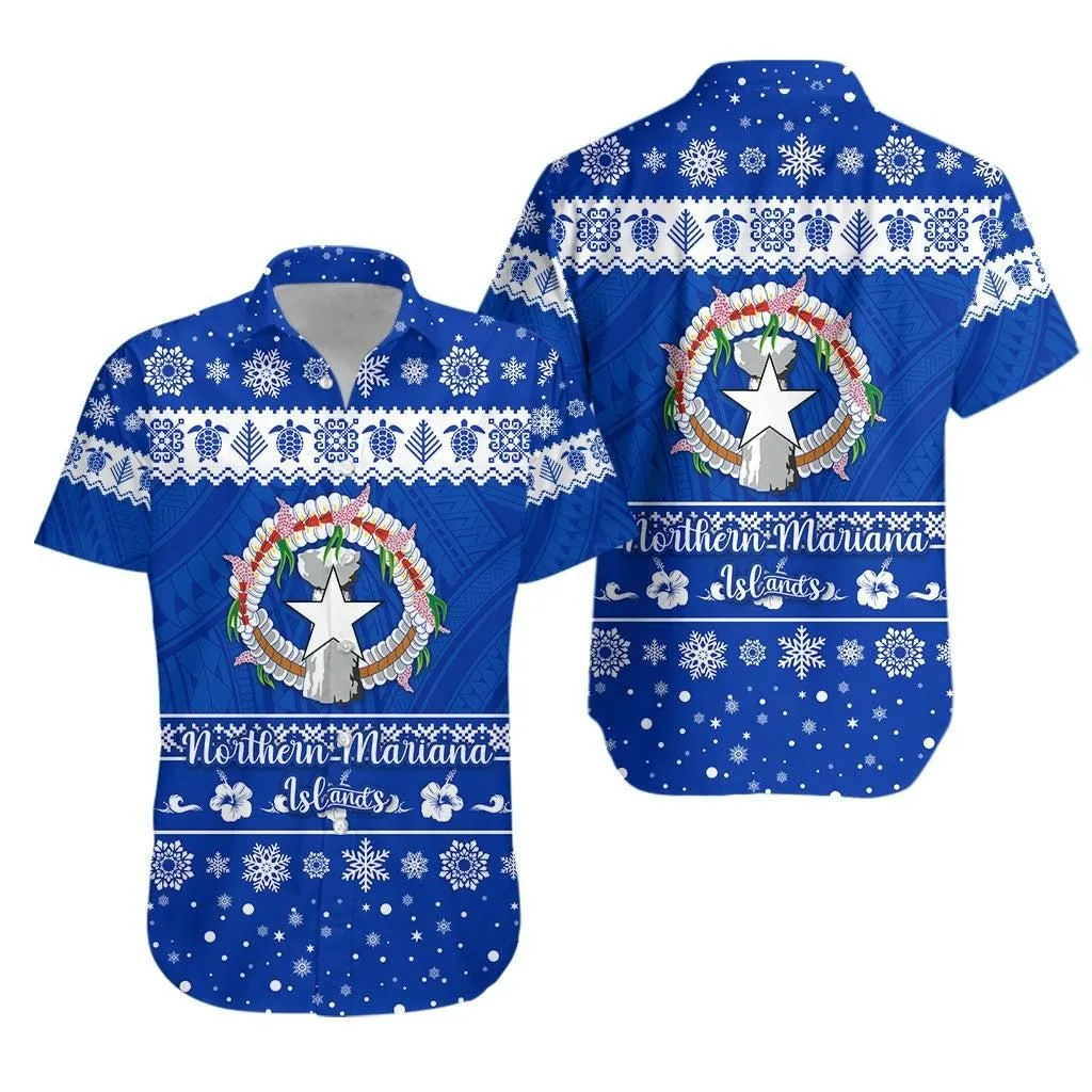 Northern Mariana Islands Christmas Hawaiian Shirt Simple Style Lt8_1 thekingshirt