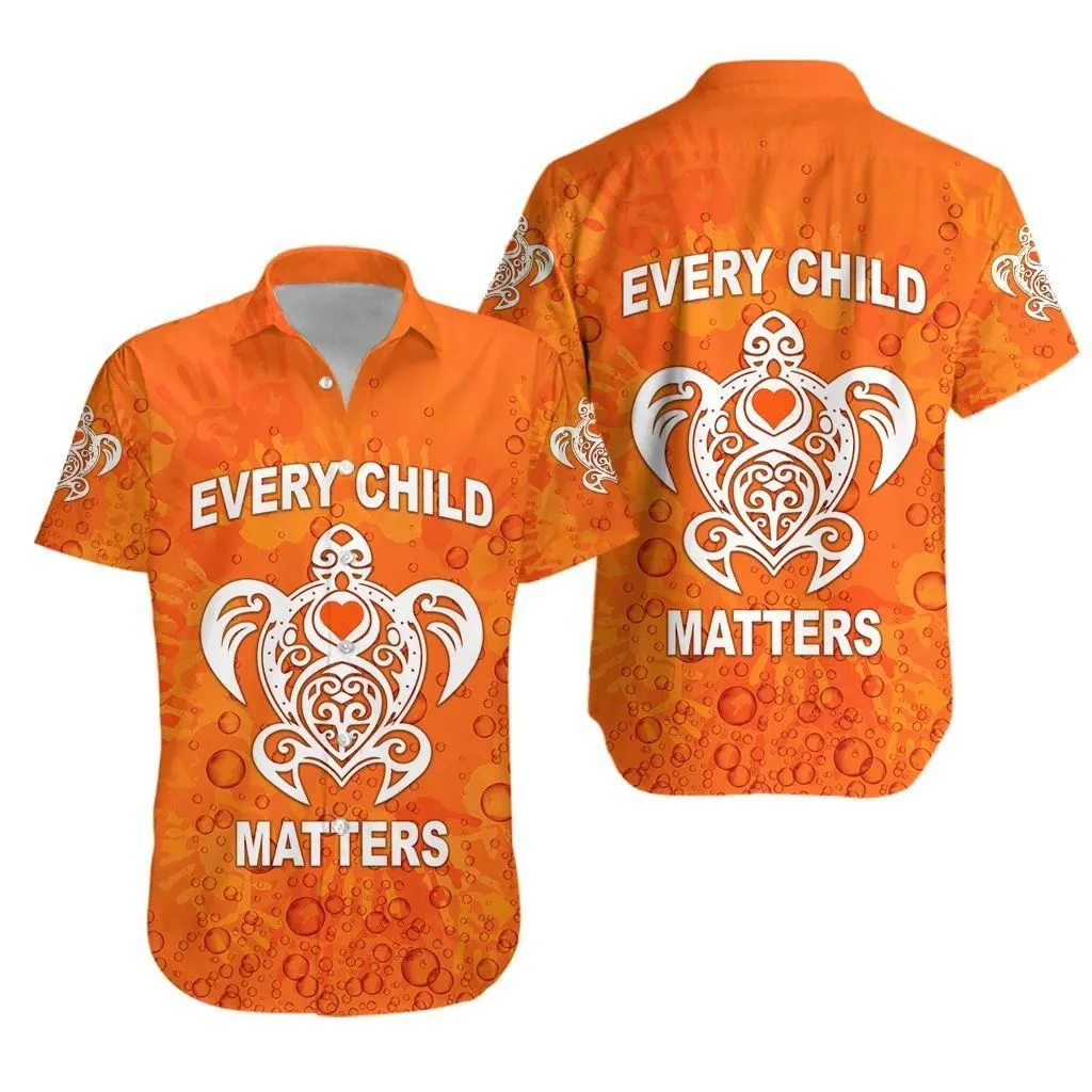 Orange Shirt Day Hawaiian Shirt Every Child Matters Baby Turtle With Heart Lt8_1 thekingshirt