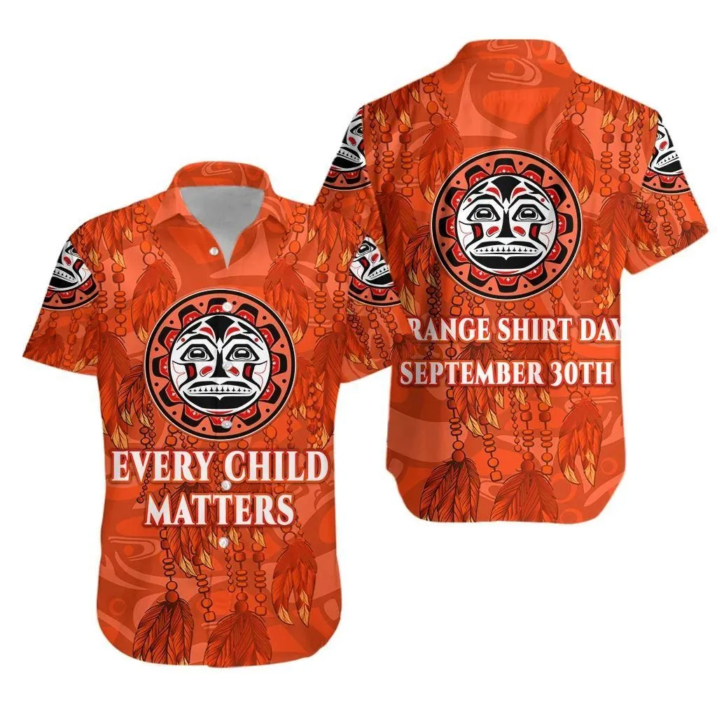 Orange Shirt Day Hawaiian Shirt Every Child Matters Dreamcatcher Aboriginal Lt8_1 thekingshirt