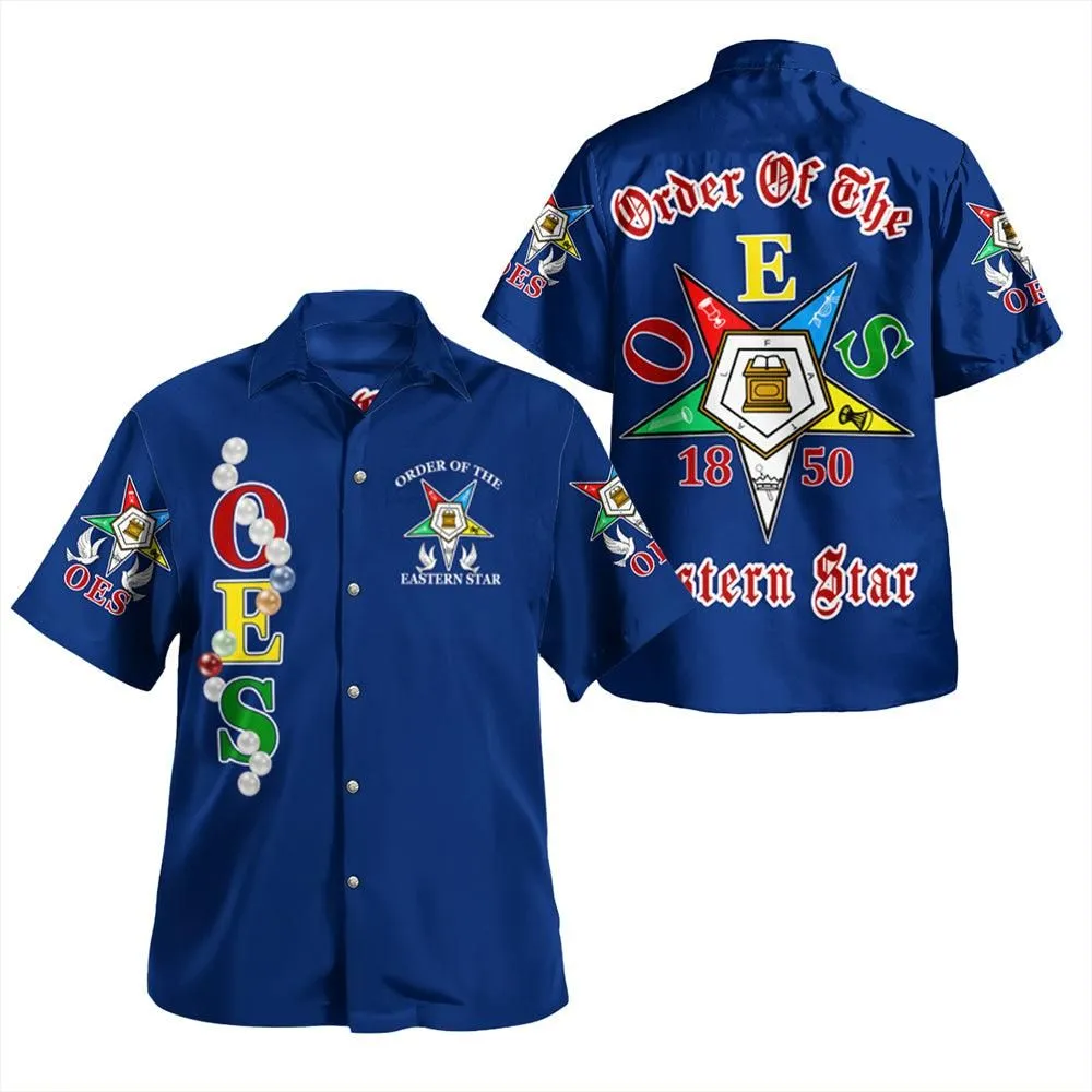Order Of The Eastern Star Pearls Blue Hawaiian Shirt T09_2