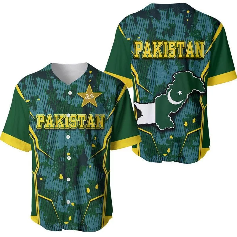 Pakistan Men In Green Cricket Team Baseball Jersey Green Shirts Sport Style Lt9_0