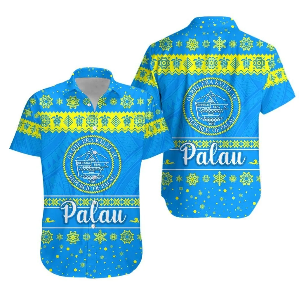 Palau Christmas Hawaiian Shirt Simple Style Lt8_1
