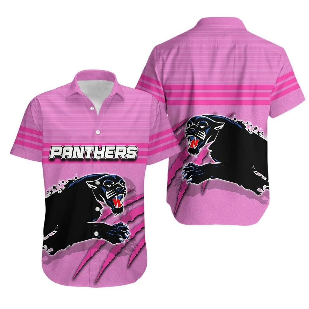 Panthers Hawaiian Shirt Aboriginal Dot Patterns Pink Style Lt6_1