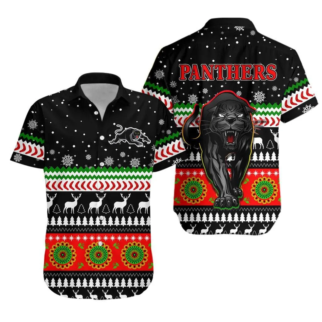 Panthers Hawaiian Shirt Penrith Christmas The Riff Lt13_0