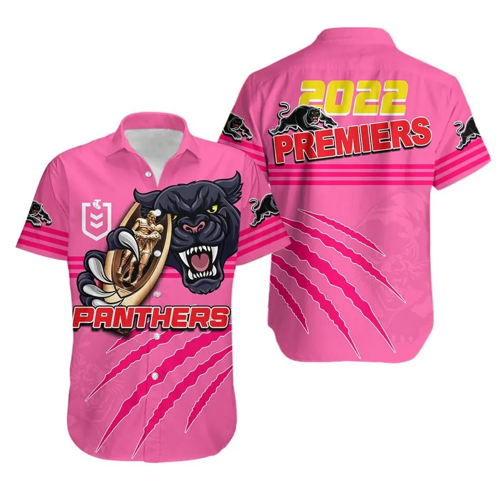 Panthers Rugby Hawaiian Shirt Premiers 2022 Pink Vibe Lt6_0