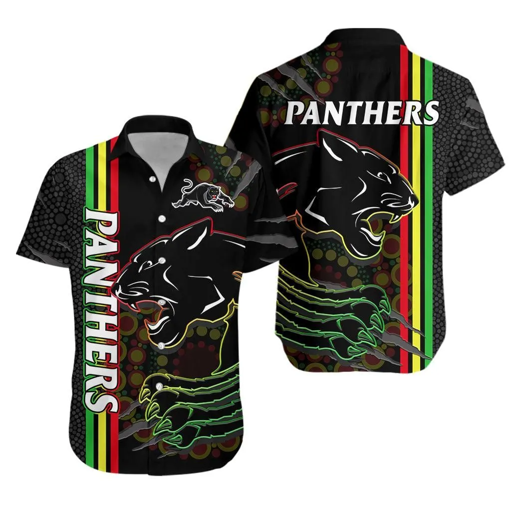 Panthers Rugby Hawaiian Shirt The Mountain Men Aboriginal Art Dynamic Lt14_0