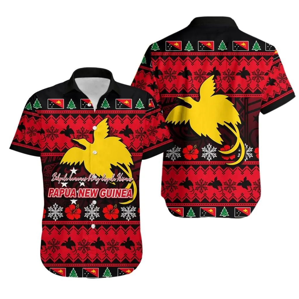 Papua New Guinea Christmas Hawaiian Shirt Lt6_1