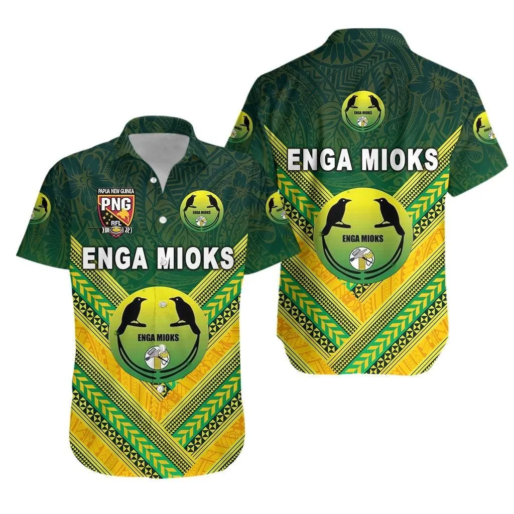 Papua New Guinea Enga Mioks Hawaiian Shirt Rugby Original Style Green Lt8_1