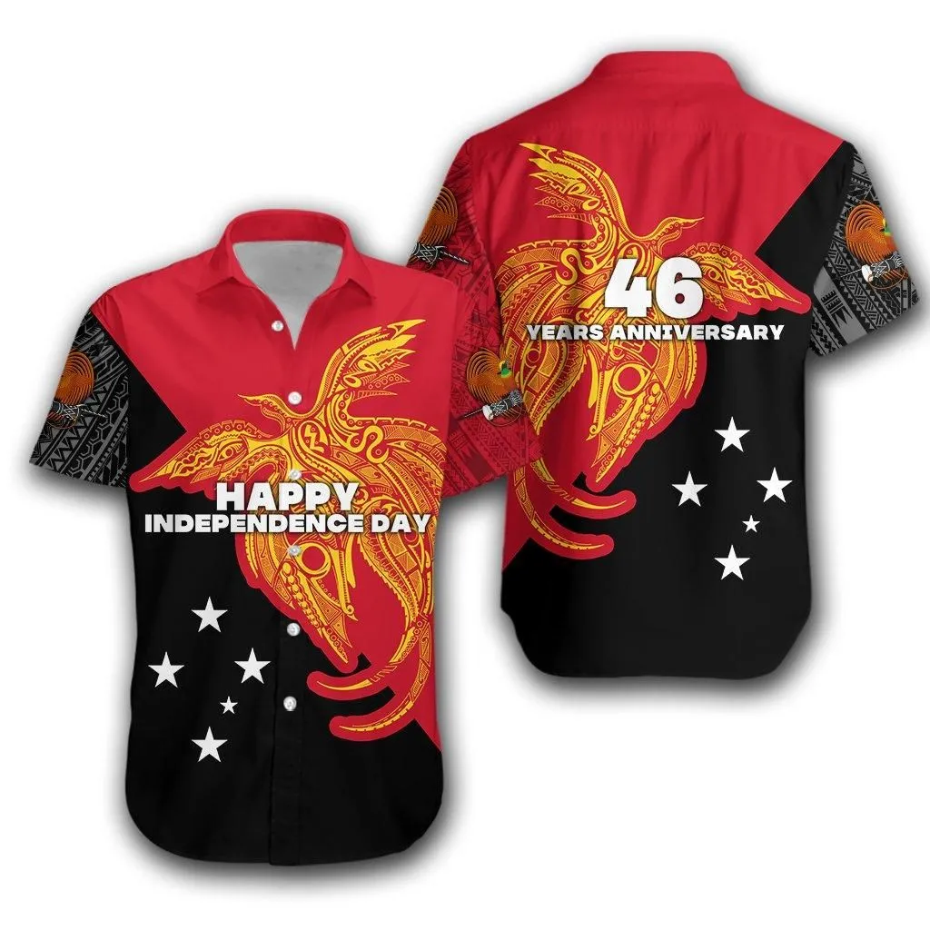 Papua New Guinea Hawaiian Shirt Independence Day Flag Style Lt16_1