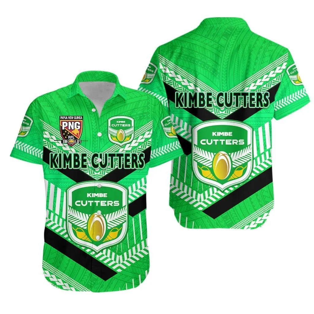 Papua New Guinea Kimbe Cutters Hawaiian Shirt Rugby Green Lt8_1