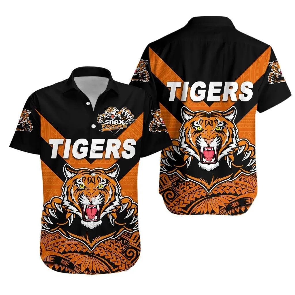 Papua New Guinea Lae Snax Tigers Hawaiian Shirt Rugby Original Style Orange Lt8_1