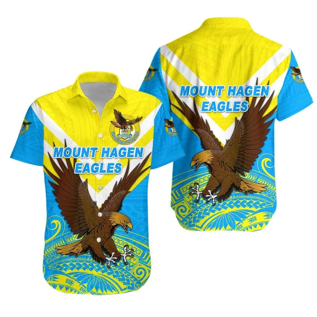Papua New Guinea Mount Hagen Eagles Hawaiian Shirt Wamp Nga Rugby Blue Lt8_1