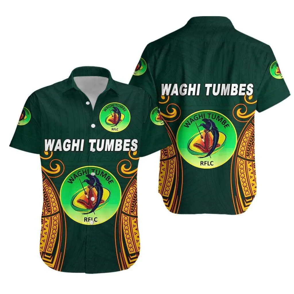 Papua New Guinea Waghi Tumbes T Shirt Rugby Green Lt8_1