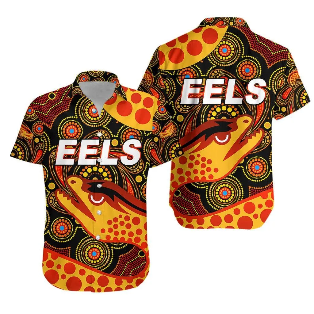 Parramatta Eels Hawaiian Shirt 2021 Indigenous Vibes   Black Lt8_1