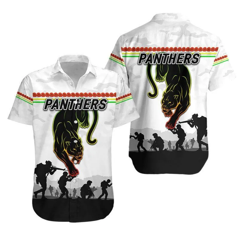Penrith Panthers Anzac 2022 Hawaiian Shirt Simple Style   White Lt8_1
