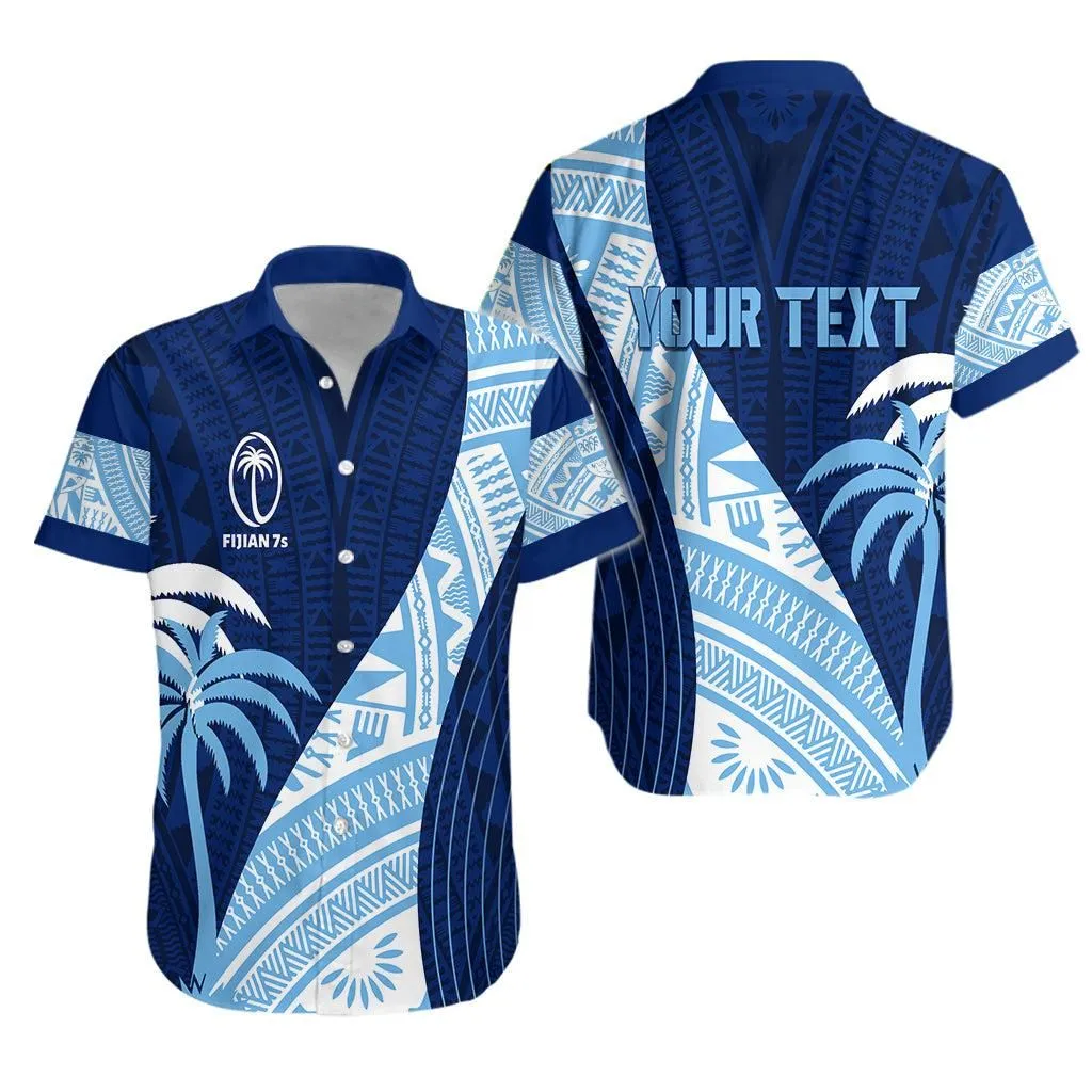 Personalised Fiji Rugby Sevens Hawaiian Shirt Kaiviti Kesakesa Lt7_0