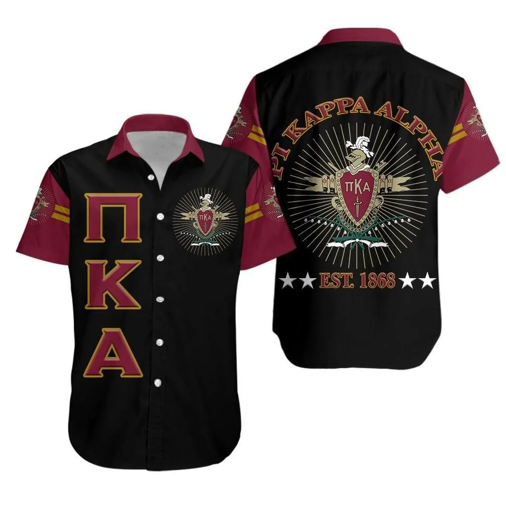Pi Kappa Alpha Fraternity Pikes Hawaiian Shirt Unique Style Black No1 Lt8_1