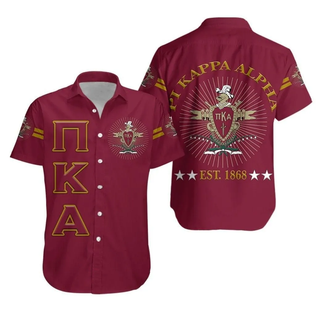 Pi Kappa Alpha Fraternity Pikes Hawaiian Shirt Unique Style Garnet Lt8_0