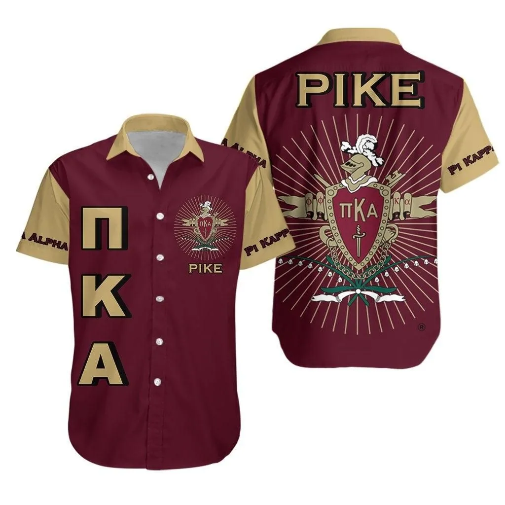 Pi Kappa Alpha Garnet Old Gold Original Hawaiian Shirt Lt20_0