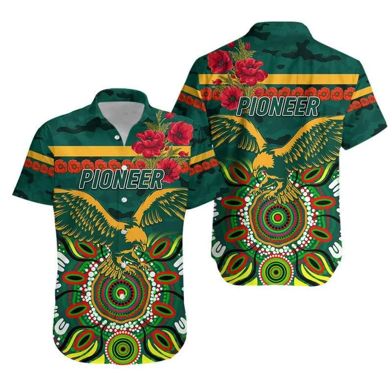 Pioneer Football Club Anzac Hawaiian Shirt Indigenous Vibes Lt8_1