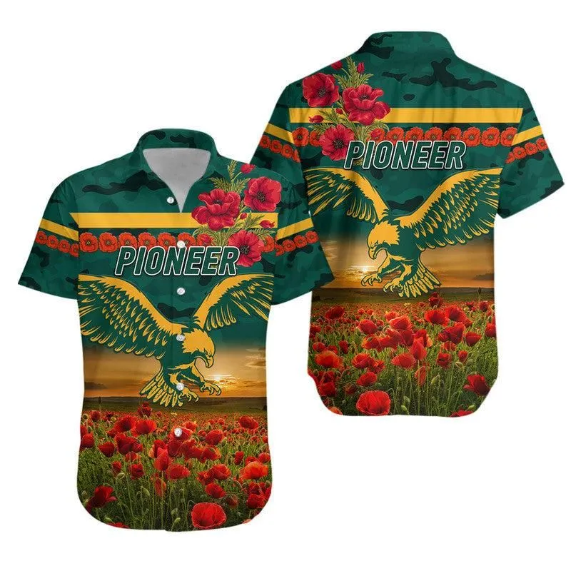 Pioneer Football Club Anzac Hawaiian Shirt Poppy Vibes Lt8_1