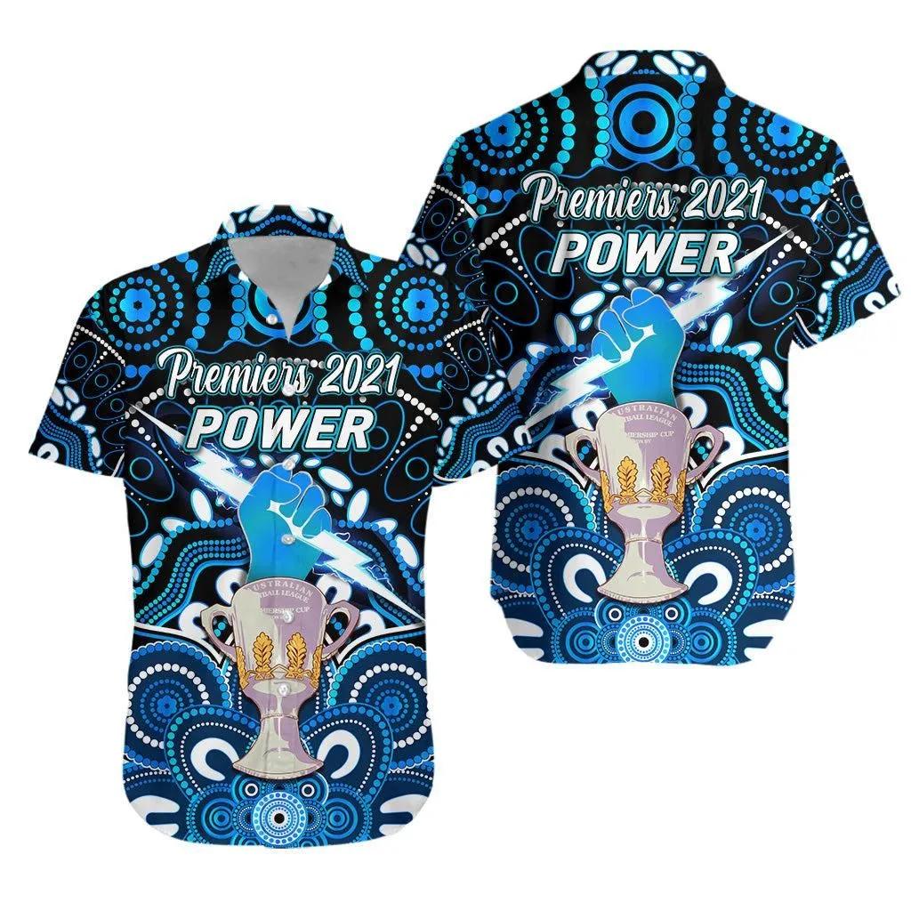 Port Adelaide Power Indigenous Hawaiian Shirt Football 2021 Premiers   Trophy Lt8_1