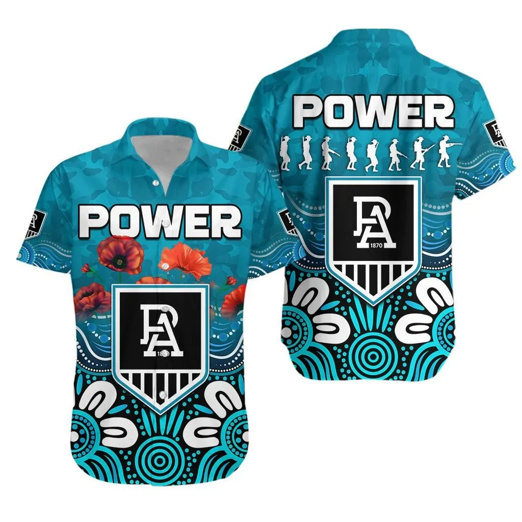 Power Anzac 2022 Hawaiian Shirt Port Adelaide Aboriginal Remember Them Lt13_0