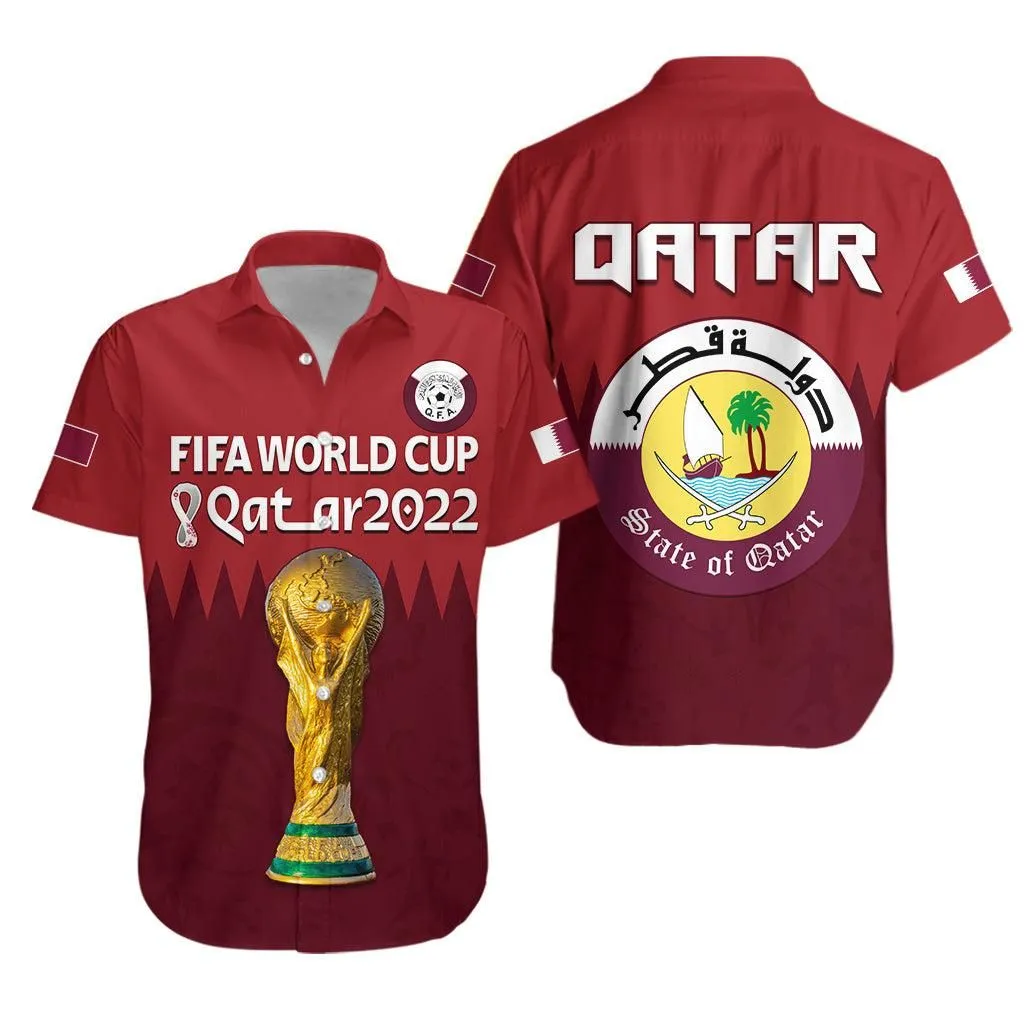 Qatar Football Hawaiian Shirt Wc 2022 Style Sporty Lt13_0