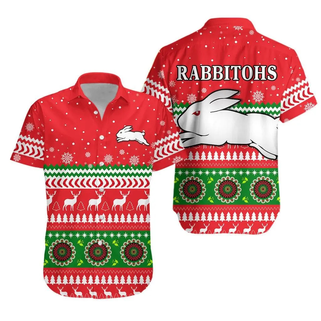 Rabbitohs Hawaiian Shirt South Sydney Christmas Lt13_0