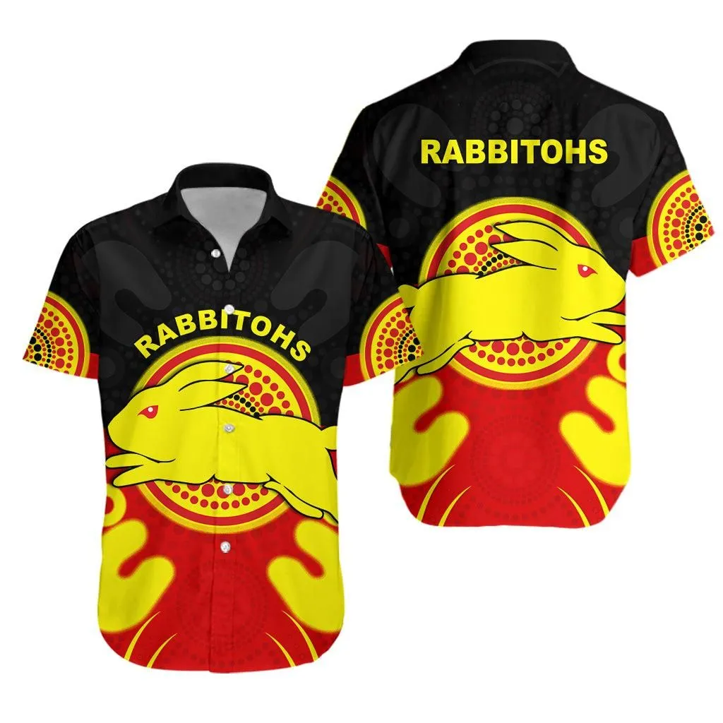 Rabbitohs Indigenous Hawaiian Shirt Style Aboriginal Flag Lt13_0