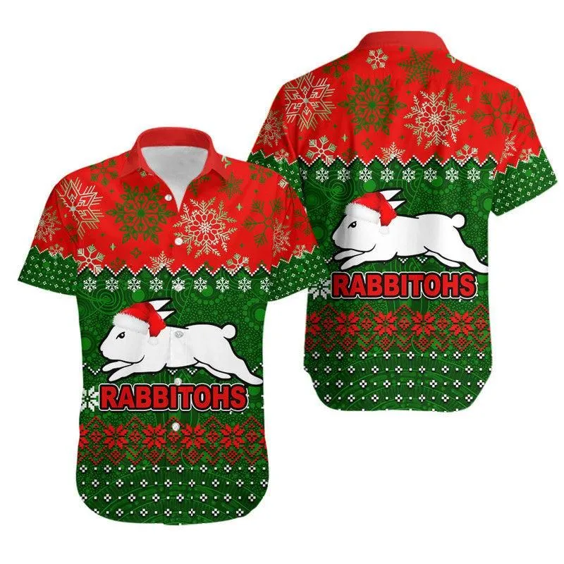 Rabbitohs Rugby Hawaiian Shirt Christmas 2022 Lt6_0