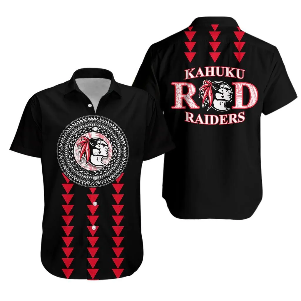 Red Raiders Hawaiian Shirt Kahuku School Lt13_1