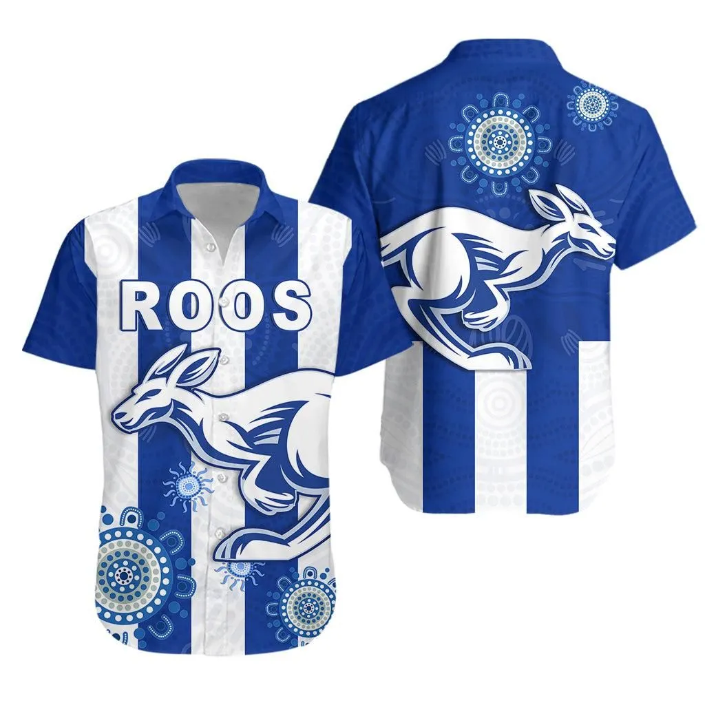Roos Football North Melbourne Hawaiian Shirt Simple Indigenous Lt13_1