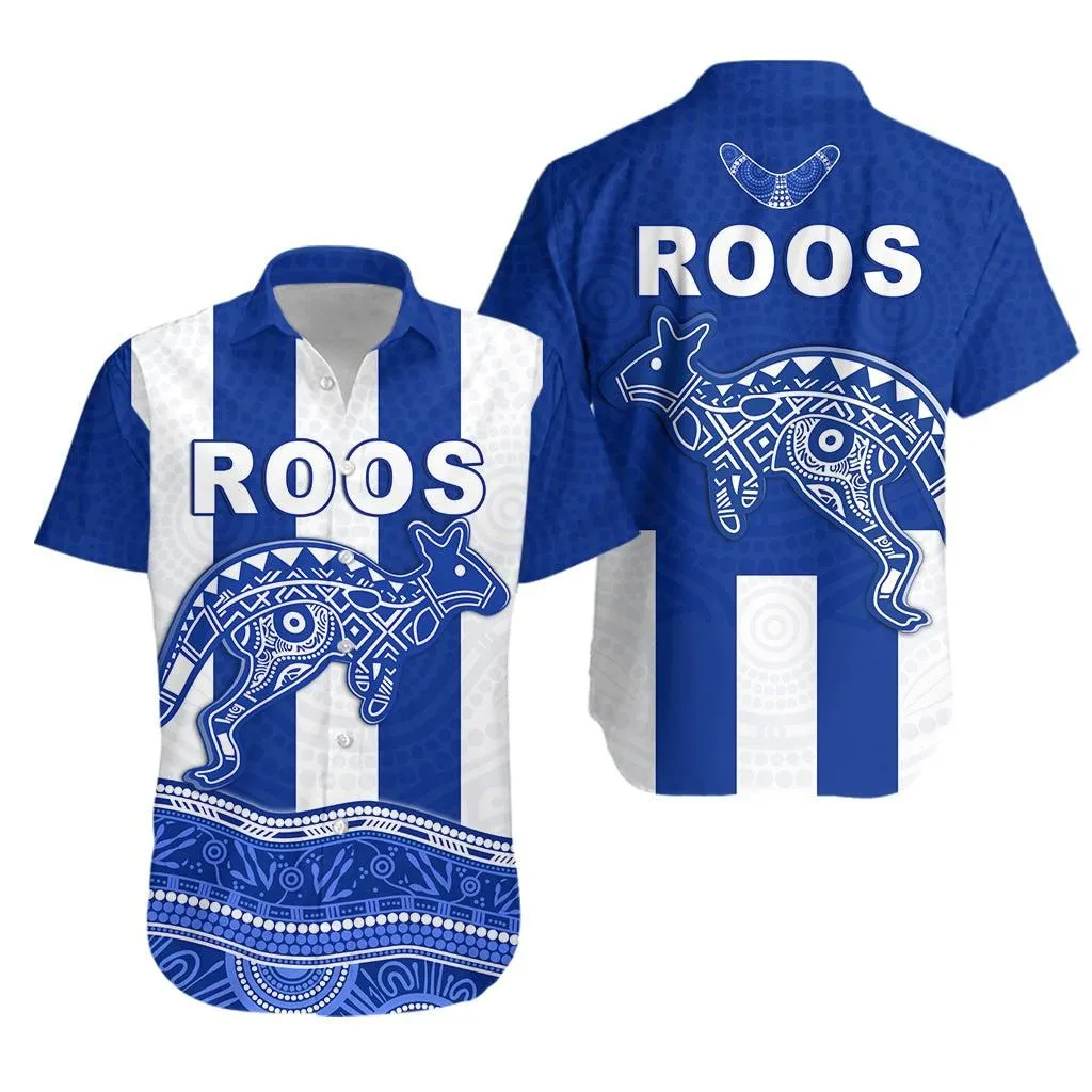Roos Indigenous Hawaiian Shirt North Melbourne Football Lt13_1