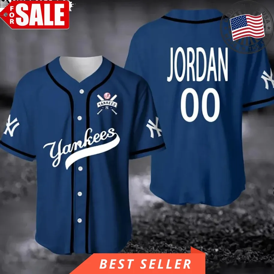 Custom Yankees Baseball Jersey Basic Graphic Unisex Gift For Baseball Fans Unisex Tshirt