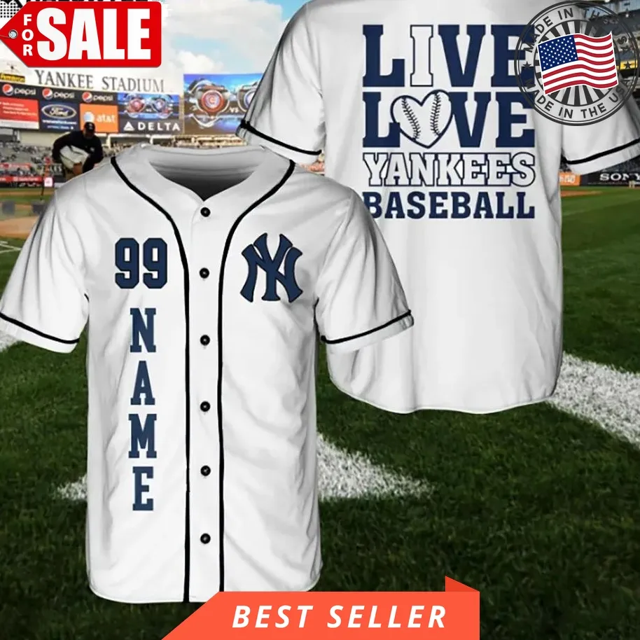 Custom Yankees Baseball Jersey Basic Graphic Unisex Style Sport Gifts Unisex Tshirt