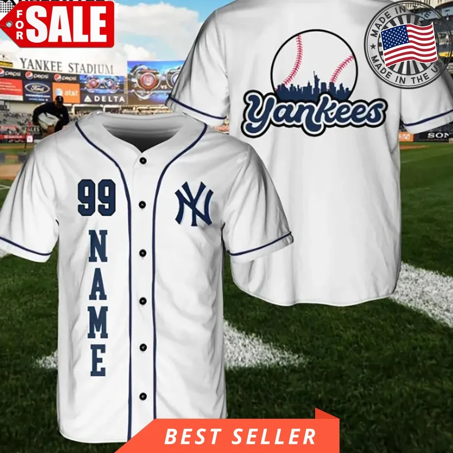 Custom Yankees Baseball Jersey Graphic Unisex Gift For Baseball Fans Size up S to 5XL