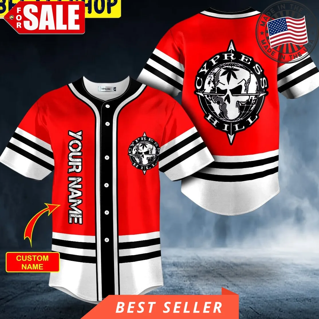 Cypress Hill Skull Custom Trending Baseball Jersey Unisex Tshirt
