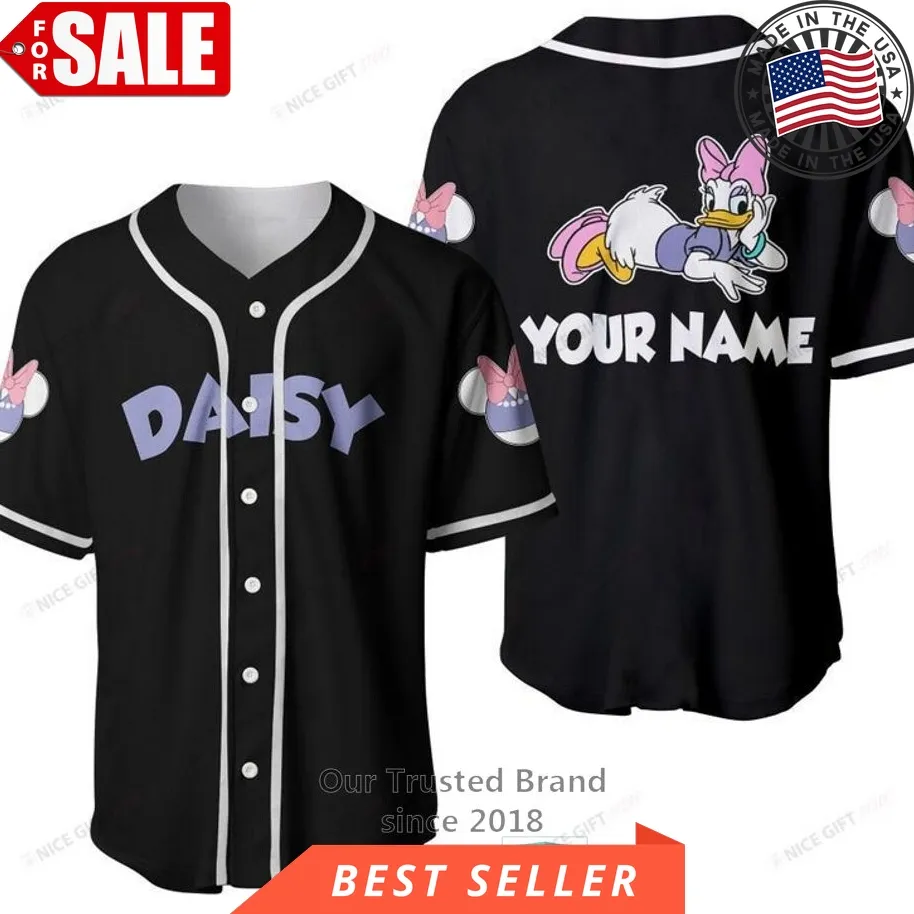 Daisy Duck Custom Name Baseball Jersey Shirt Unisex Tshirt