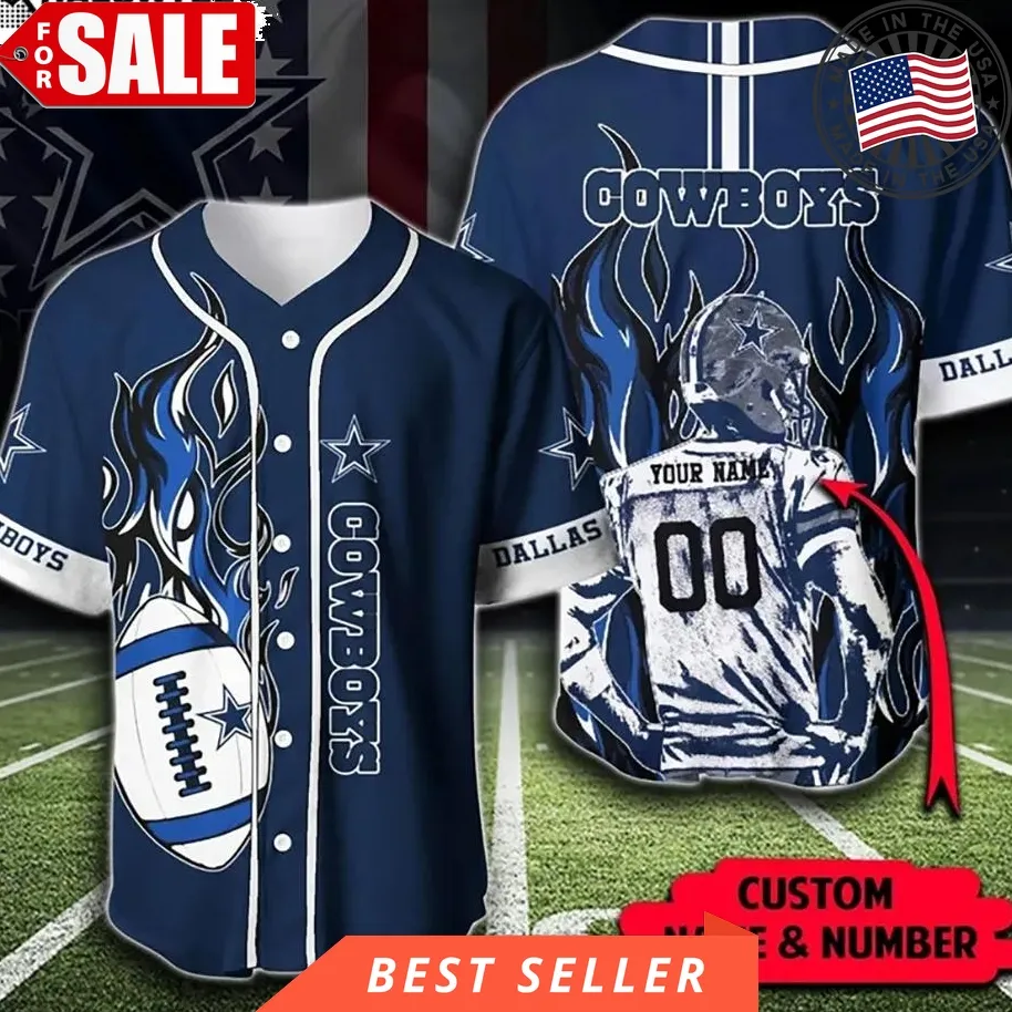 Dallas Cowboys Baseball Jersey Style Cool Sport Unisex Gifts