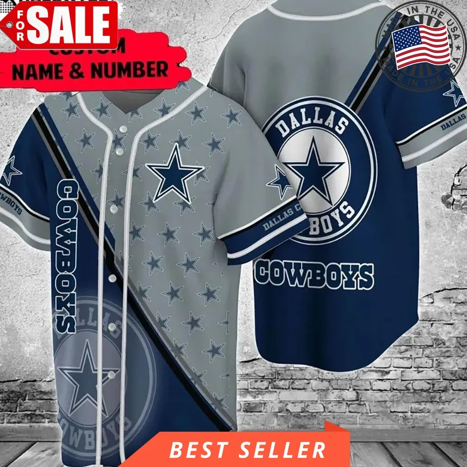 Dallas Cowboys Baseball Jersey Style Sport Unisex Gift For Fans