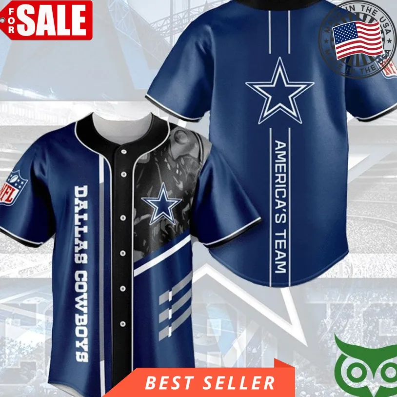 Dallas Cowboys Nfl Baseball Jersey Shirt