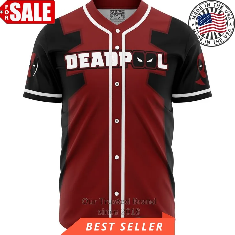 Deadpool Marvel Baseball Jersey