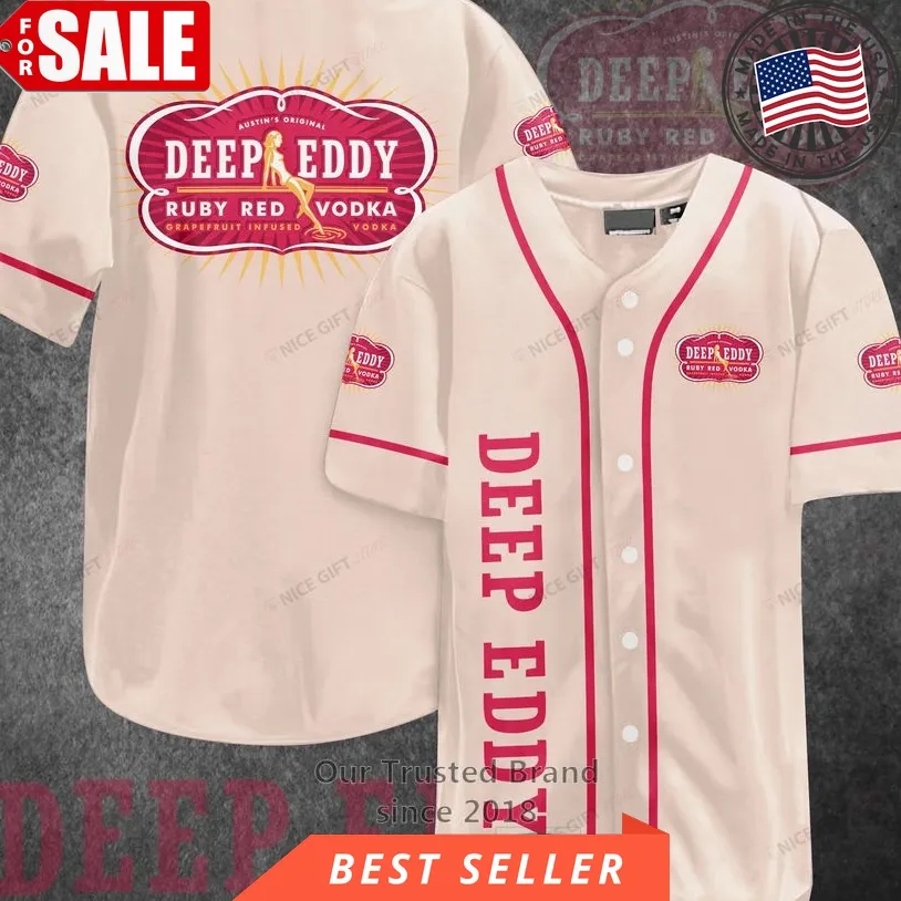 Deep Eddy Ruby Red Vodka Baseball Jersey