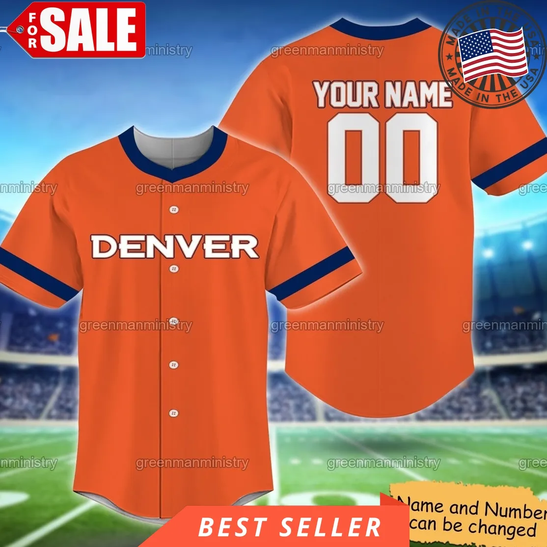 Denver Baseball Jersey Denver Custom Baseball Name And Number Sports Team