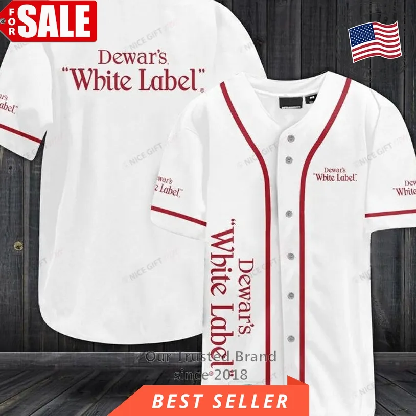 Dewar's White Label White Baseball Jersey