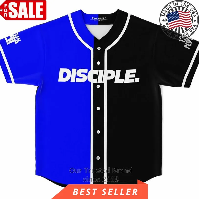 Disciple Black Blue Baseball Jersey