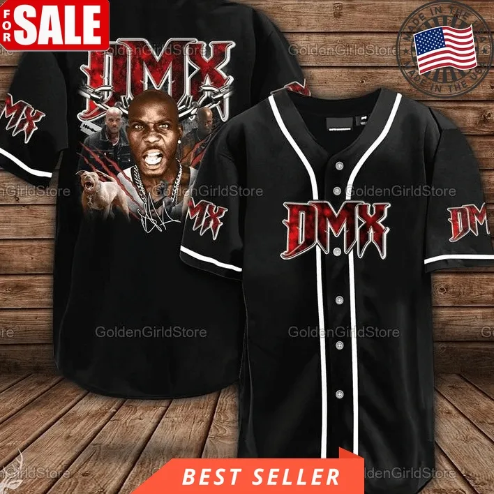 Dmx Baseball Tee Jersey Shirt Unisex Men Women