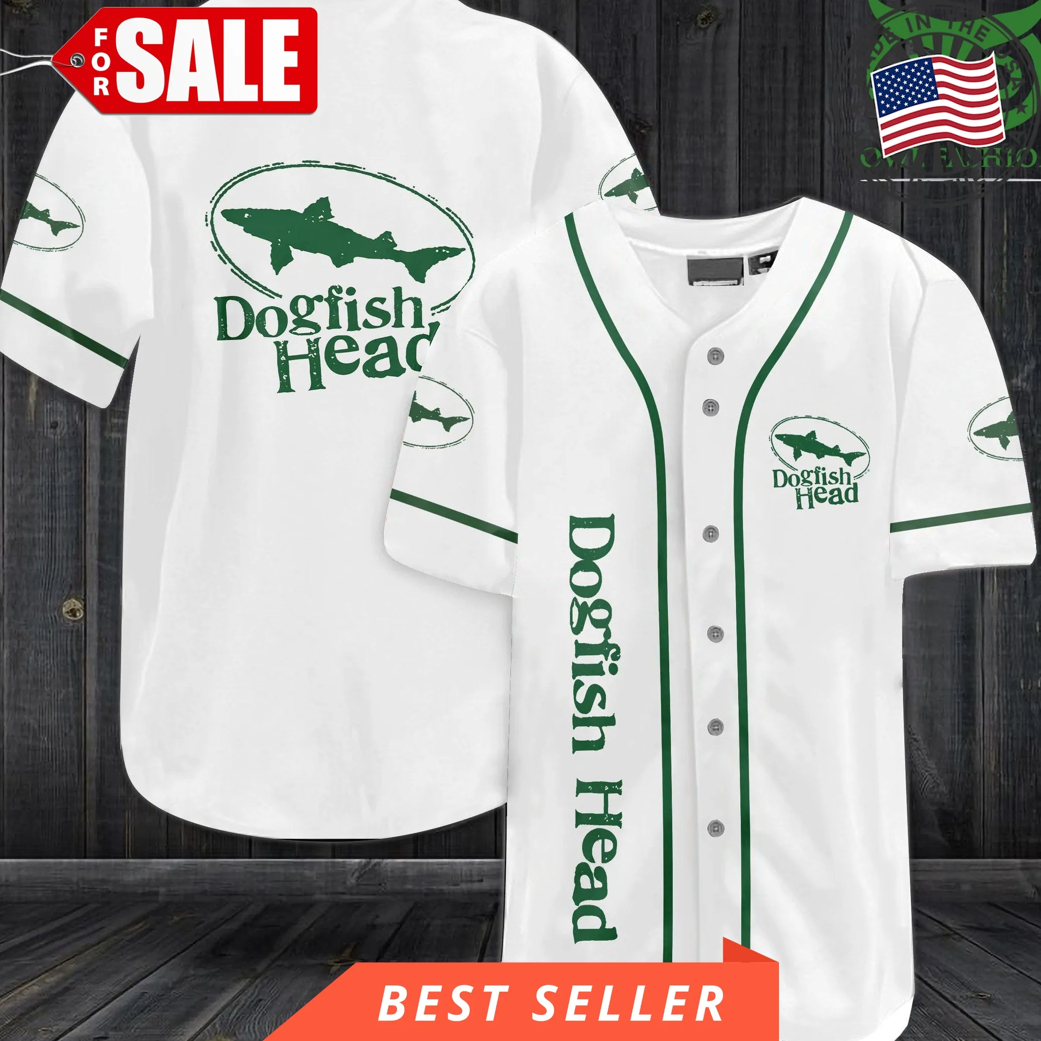 Dogfish Head Baseball Jersey Shirt